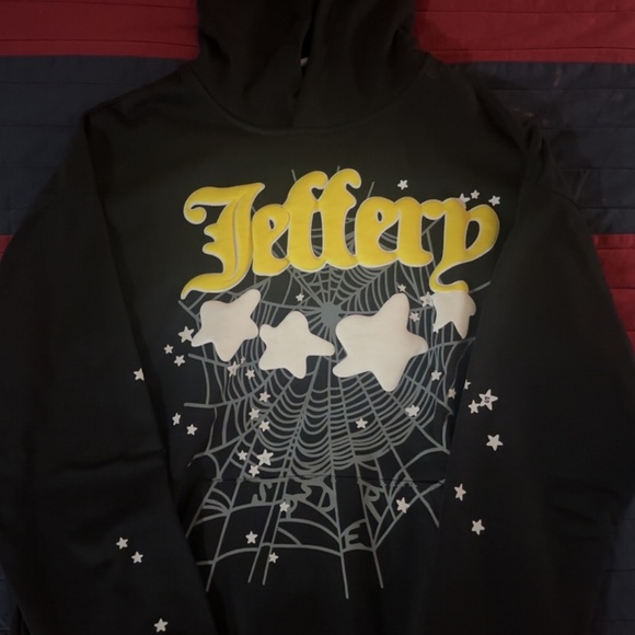 Sp5der “Jeffrey” hoodie Black - Picture 2 of 3